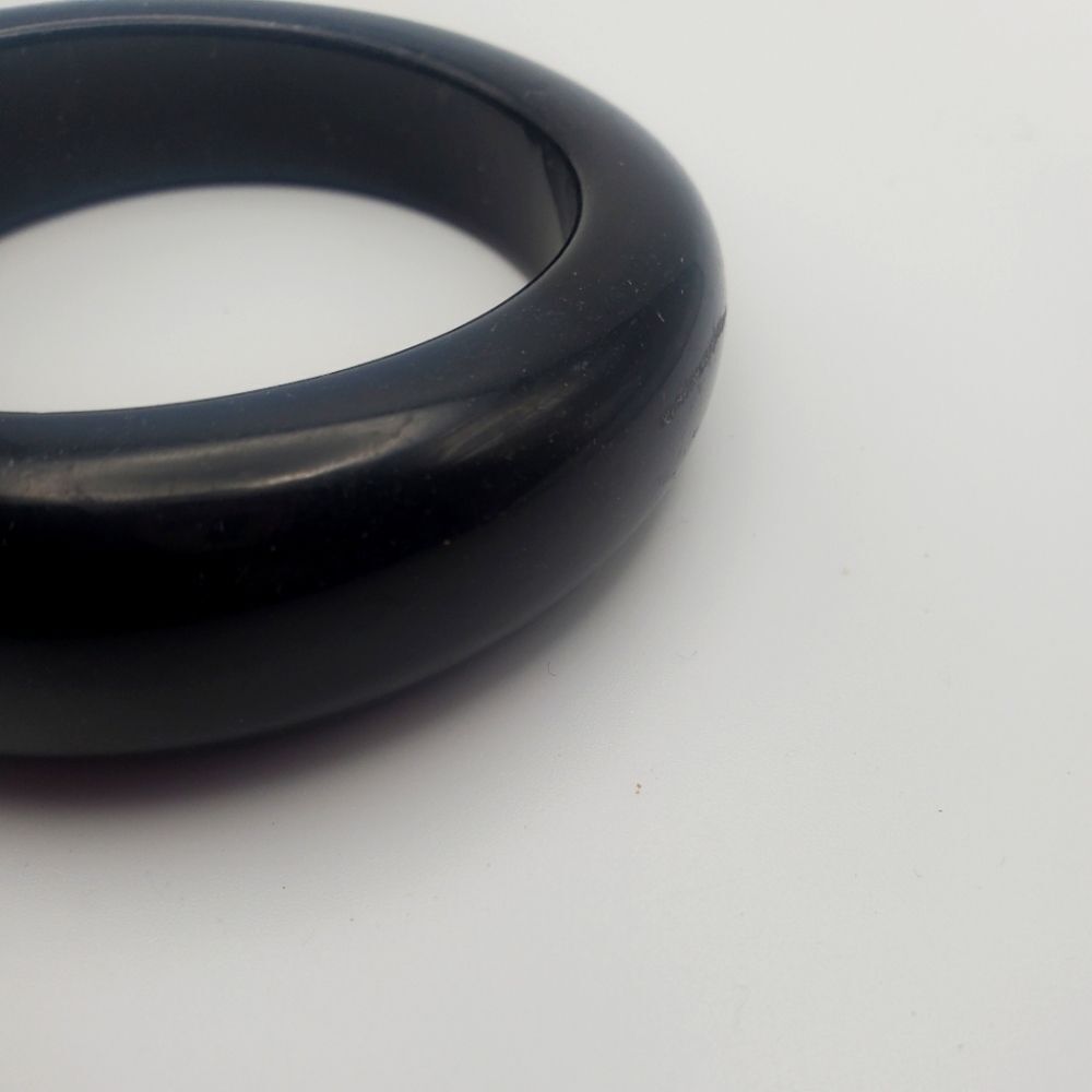 Bakelie Black Bracelet chunky‎ bangle bakelite